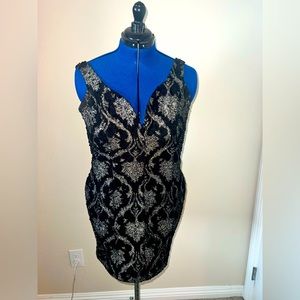 Black and Gold Dress